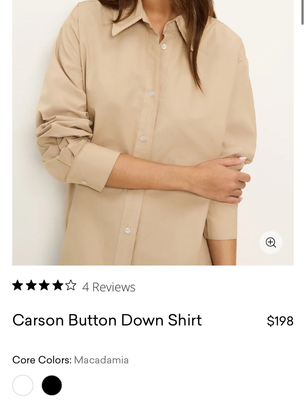 Michael Stars Olive Button-Front Women’s Shirt